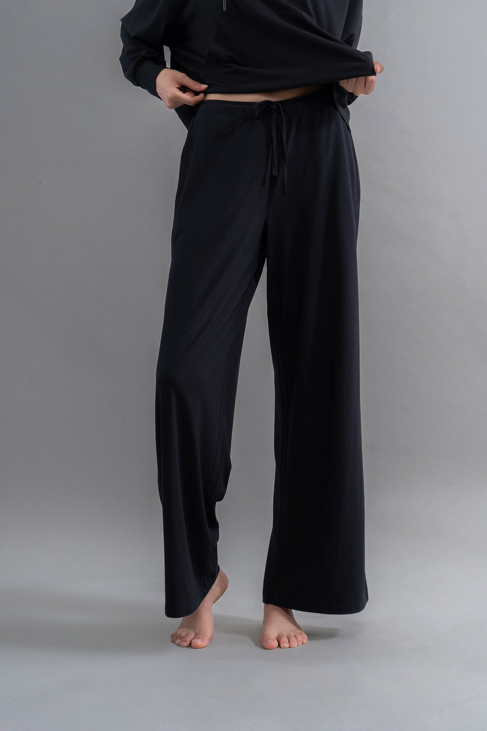 Limited Edition Luxflo® Travel Black Flared Pajamas