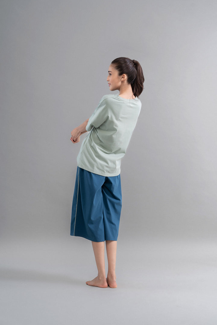 Sage Teal Cotton Culottes