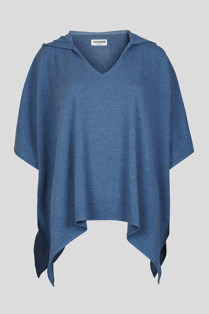 Relaxed Cloudy Blue Kaftan Hoodie Set