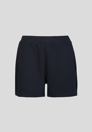 Midnight Black Terry Lounge Shorts