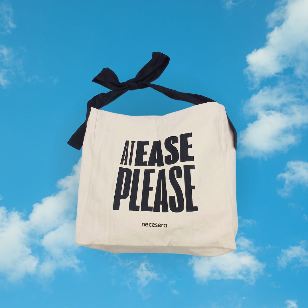 'At Ease Please' Canvas Tote Bag