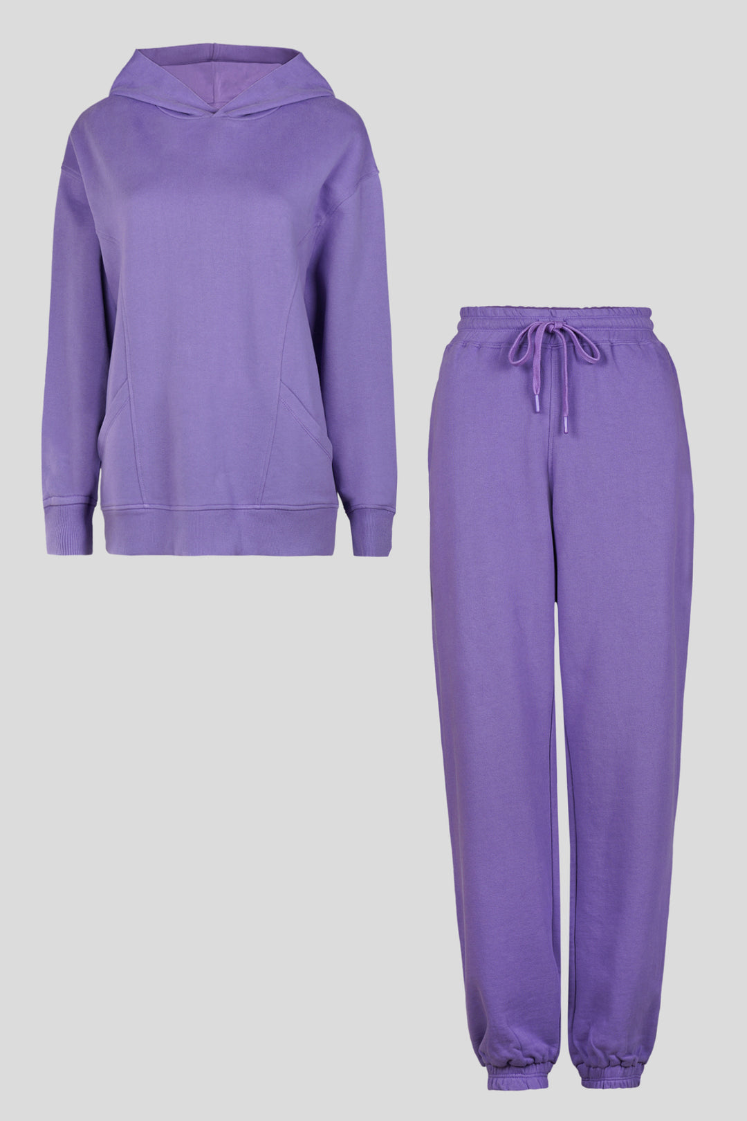 Soft Lavender Terry Oversized Co-ord Set