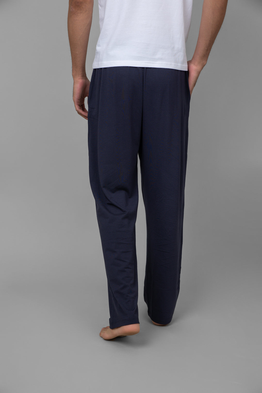 Black men's pajama pants, comfortable and stylish for relaxation.