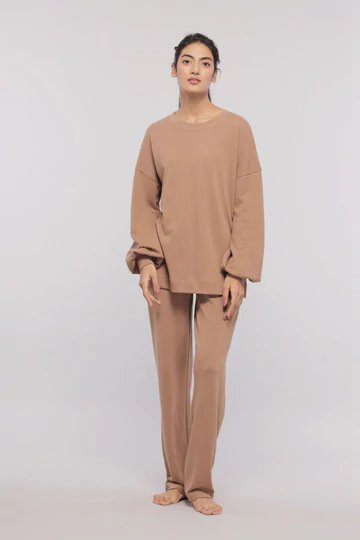 Brown Terry Co-ord set