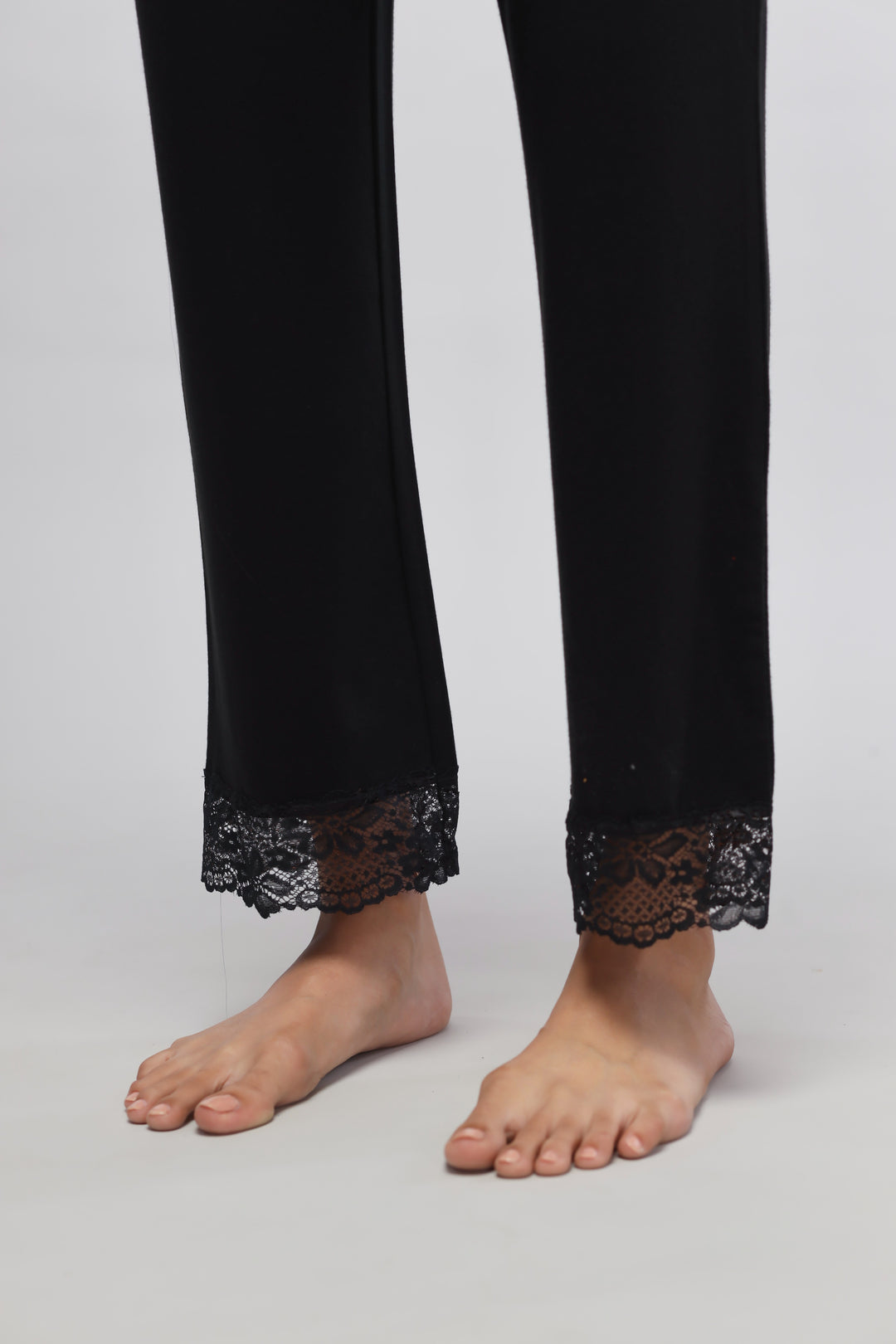 Delicate Black Lace Pajamas