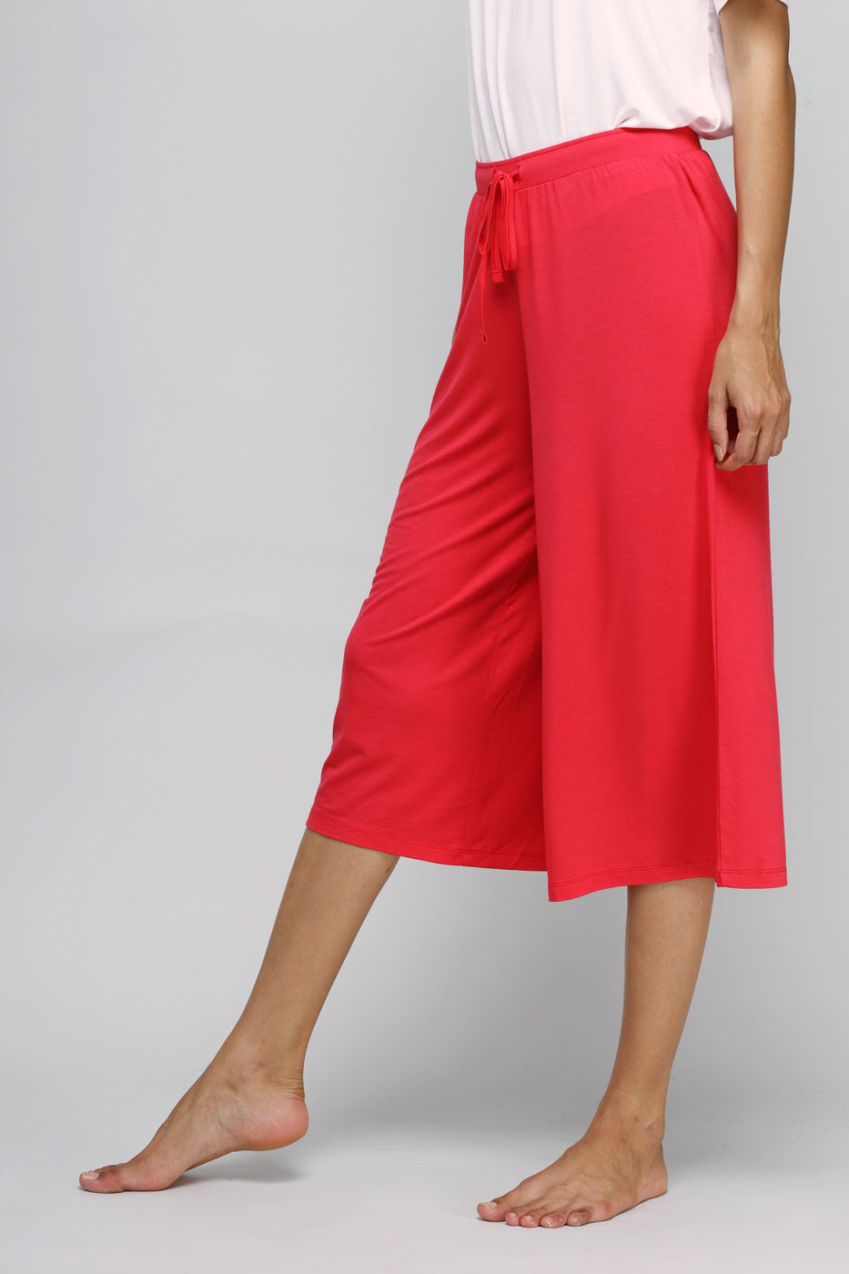 Love Red Culottes Set featuring stylish and comfortable culottes for women.