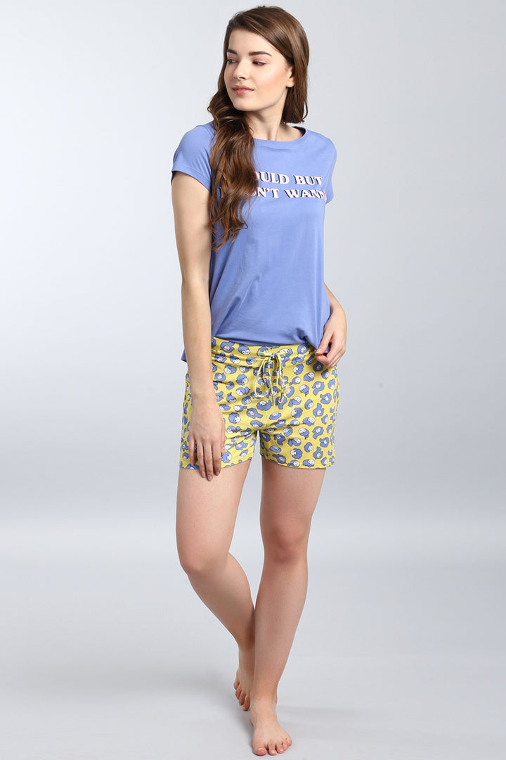 Happy Girl Shorts Set featuring a comfortable top and playful shorts.