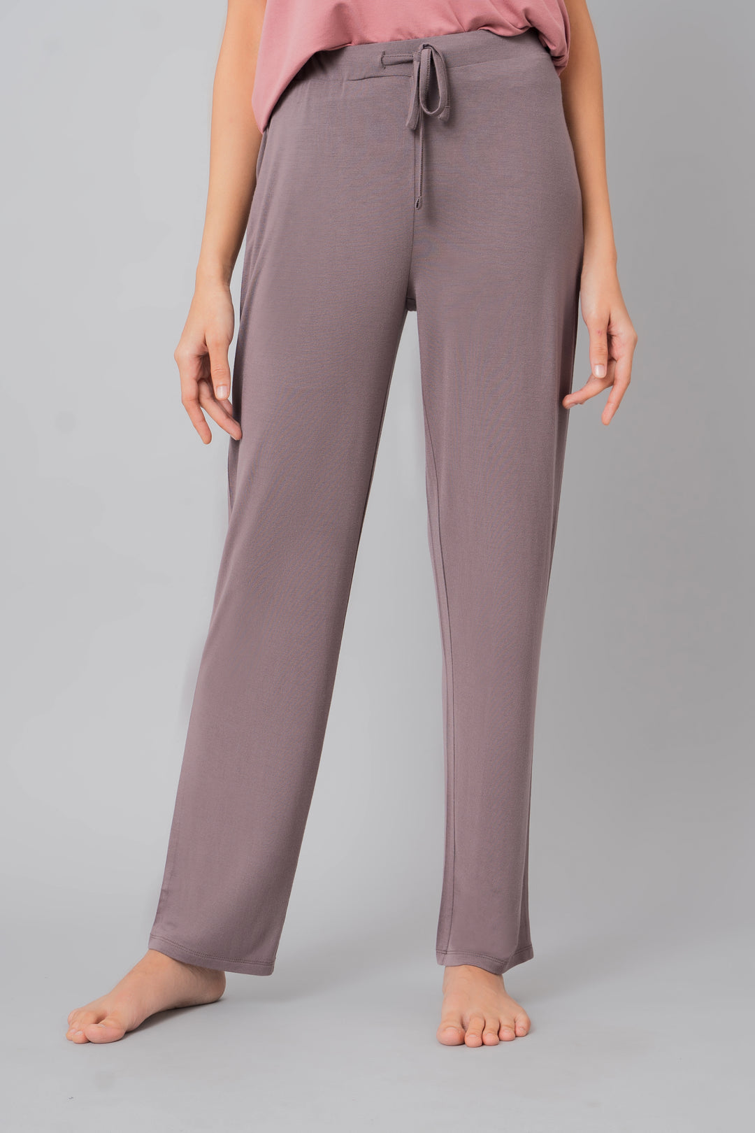 "Sweet Oak Straight Lounge Pant in soft fabric, stylish and comfortable fit."