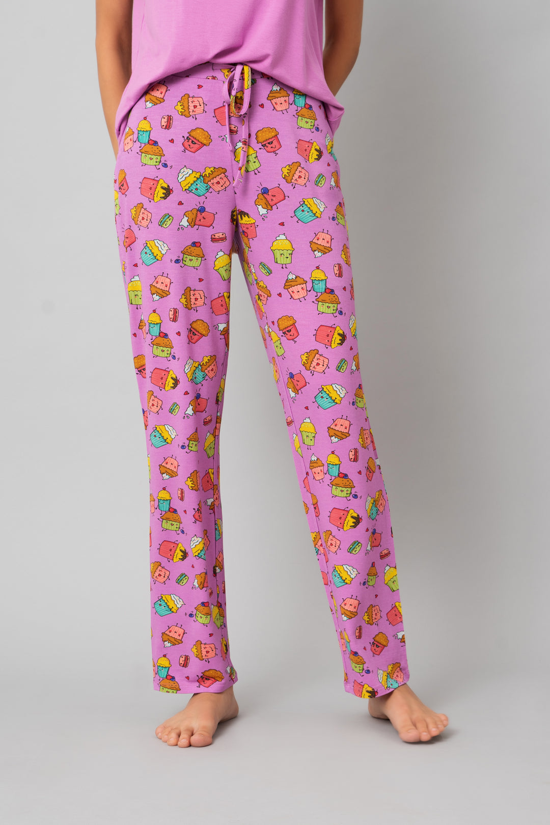 Stud Muffin Pajama Set featuring fun cupcake print and comfortable fit.