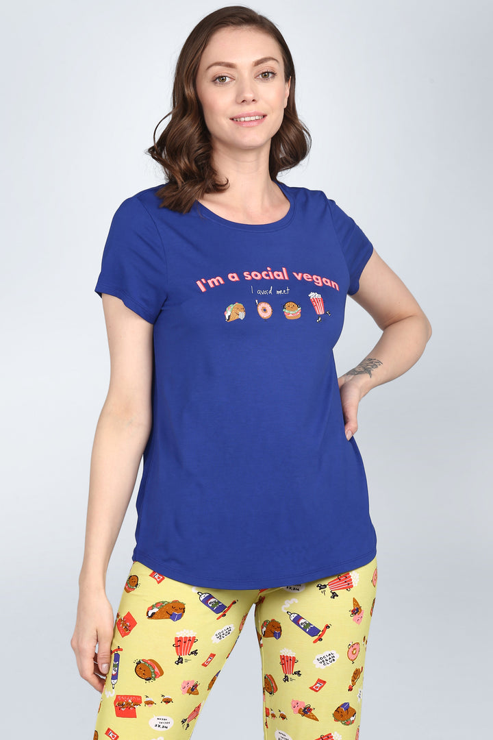 Social Vegan Pajama Set.