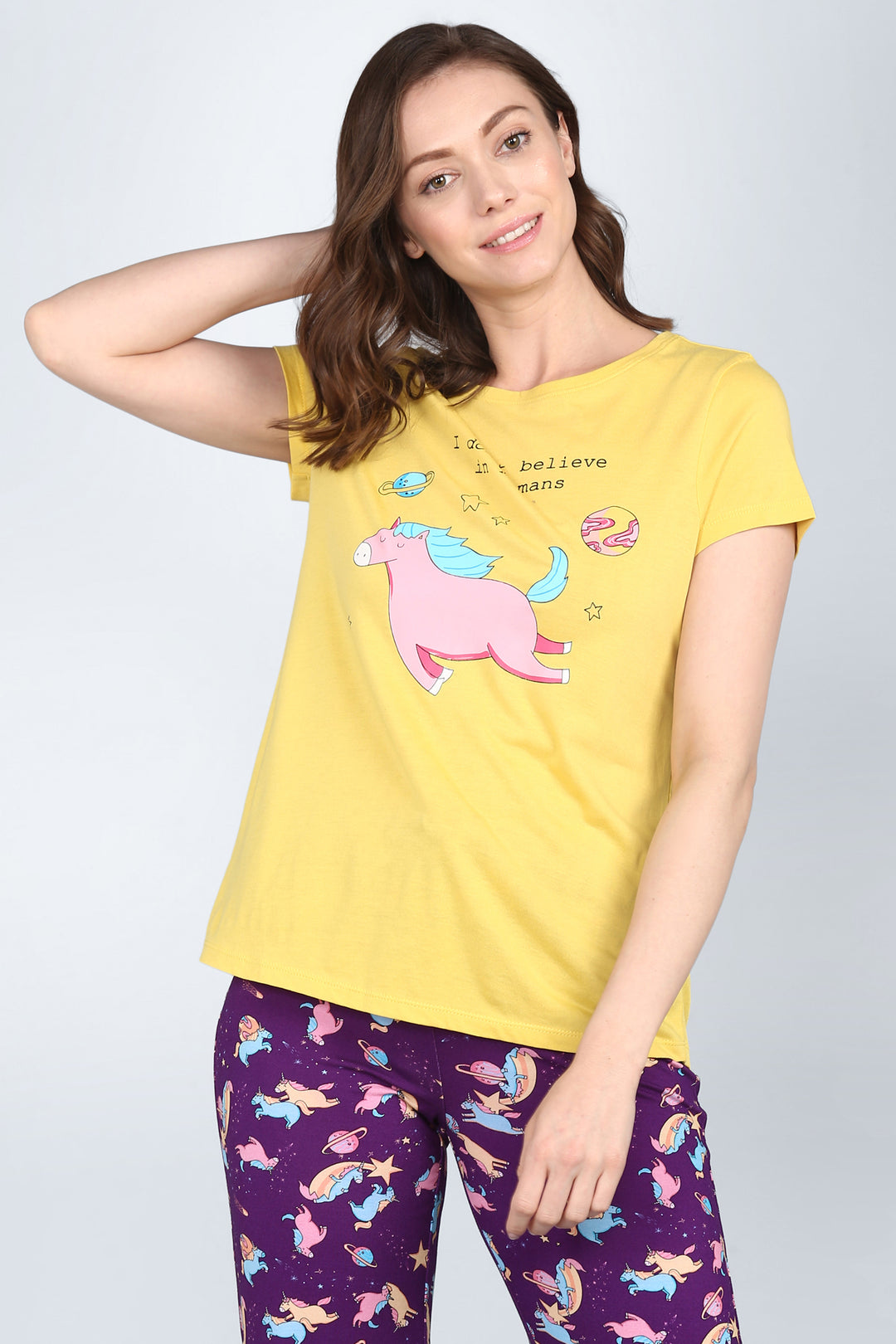 Spaced Out Unicorn Pajama Set.