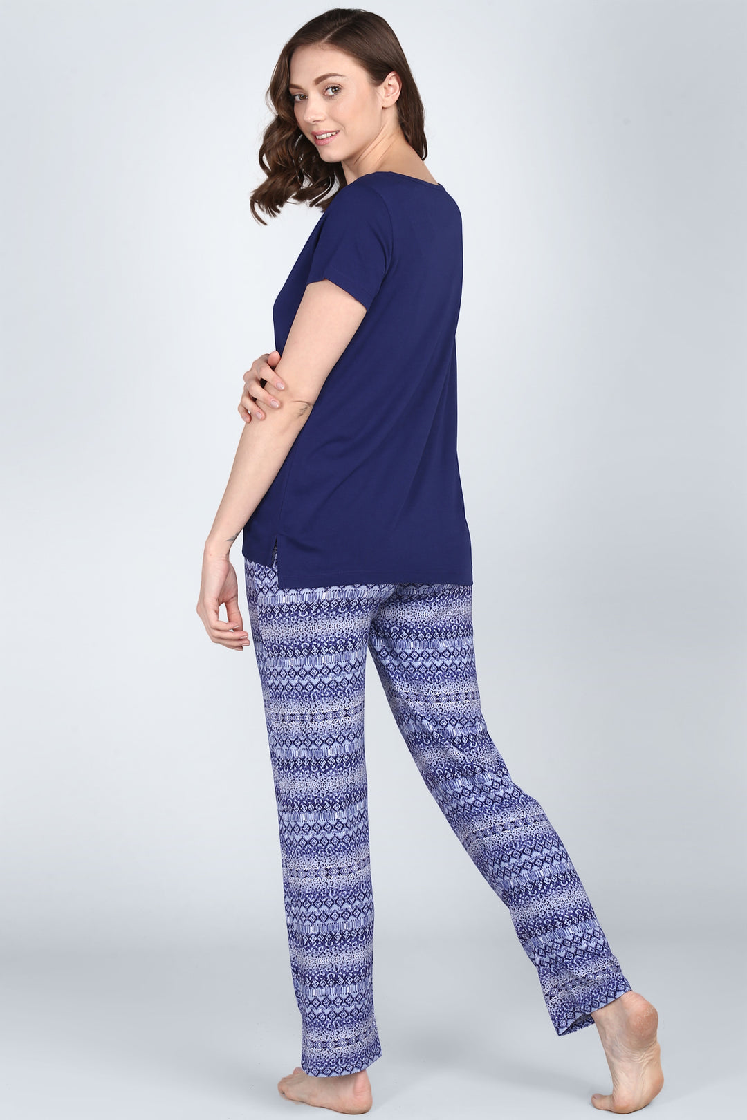 Blue Tiger Pajamas for women, stylish and comfortable sleepwear.