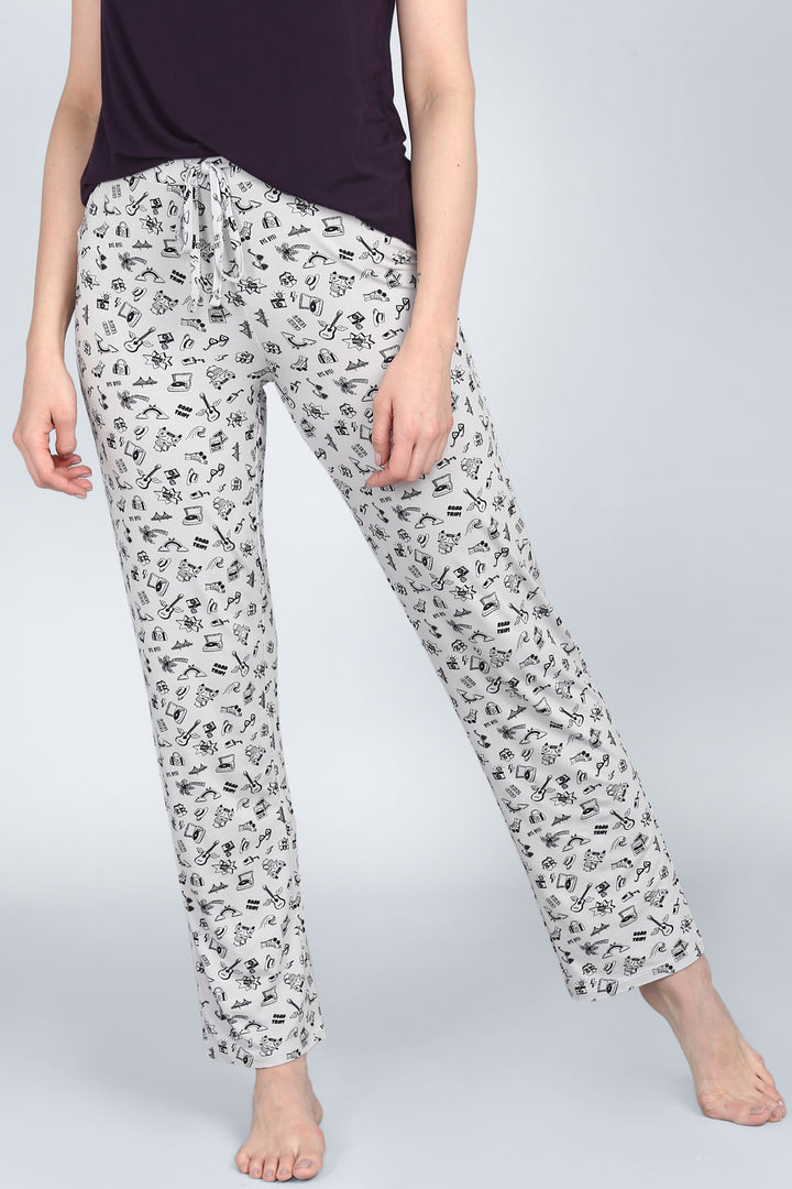 Bon Voyage Pajamas featuring fun travel-themed print and comfortable fit.