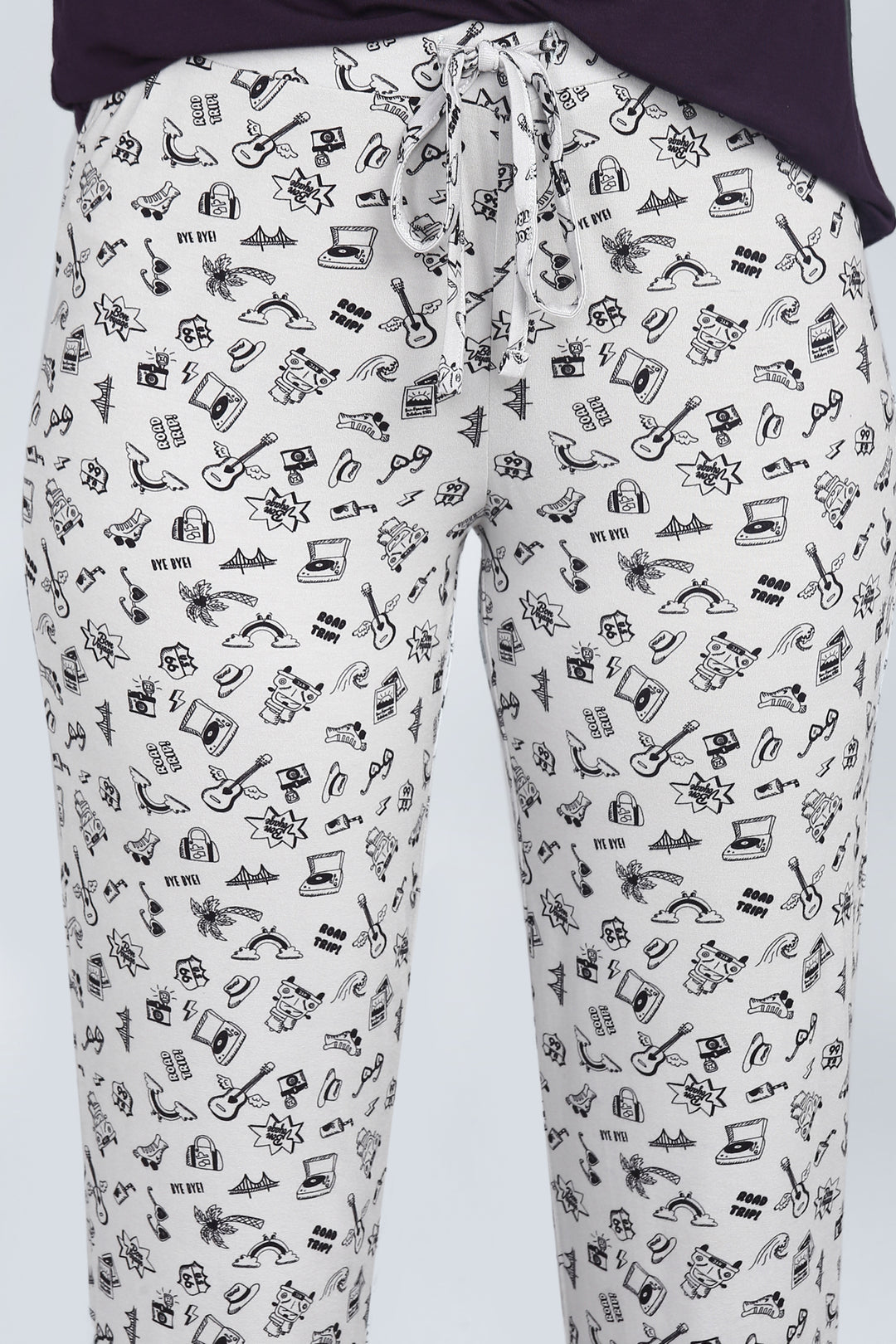 Bon Voyage Pajamas featuring fun travel-themed patterns.