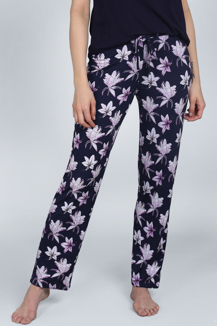 Happy Blossoms Pajamas featuring elegant floral print and comfortable fit.