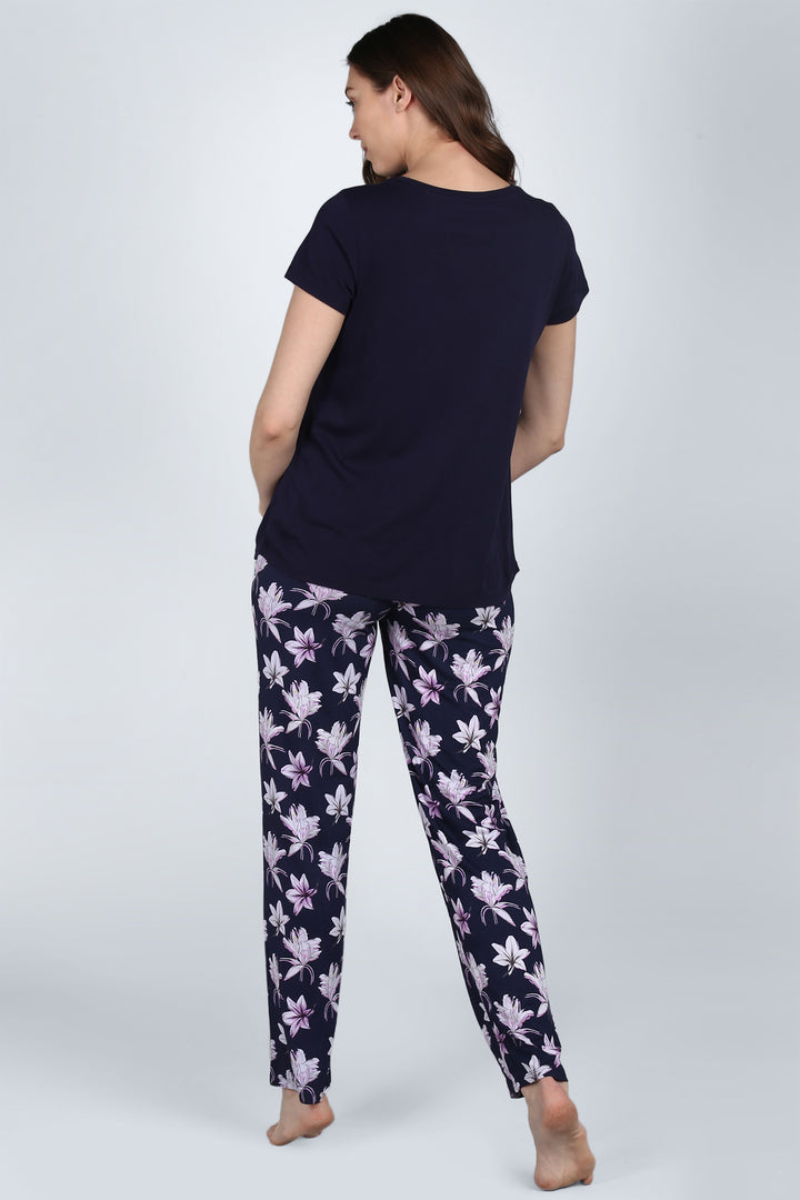 Happy Blossoms Pajamas featuring floral print and comfortable fit for relaxation.