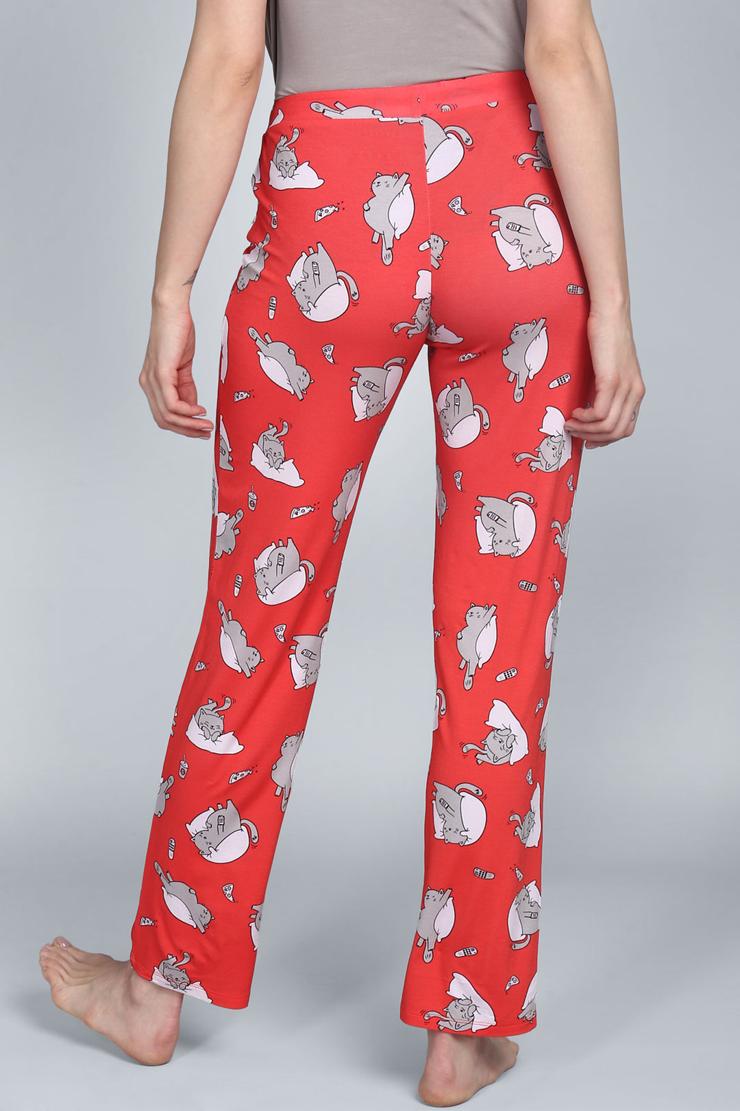 Lazy Cat Pajamas with playful cat print and comfortable fit.