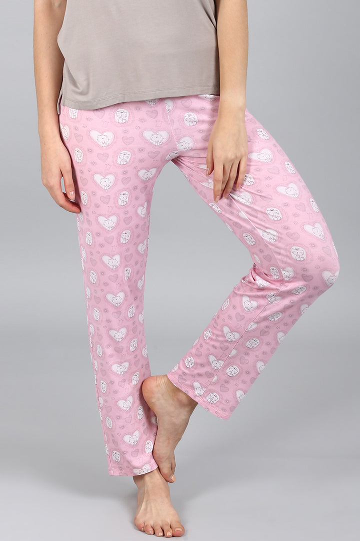 Sassy Kitty Pajama Set with cute cat print pants and comfy top.