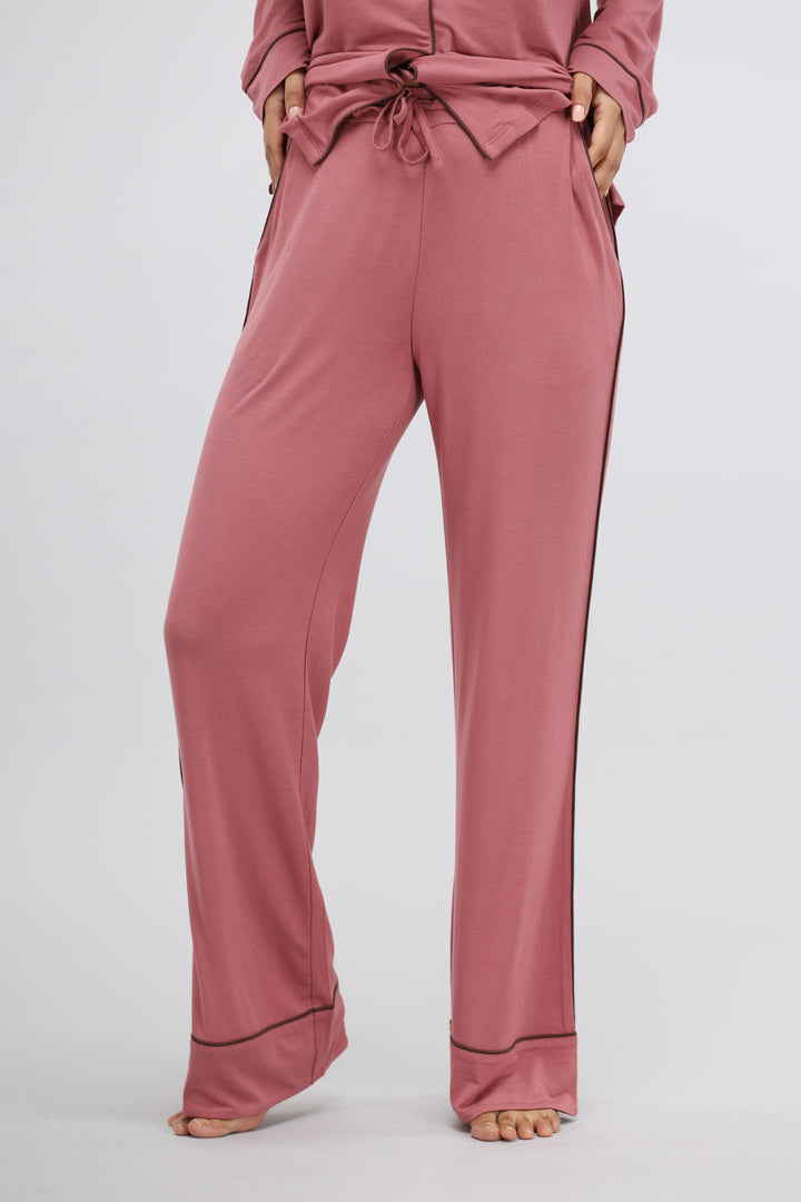 Deco Rose Modal Piping Lounge Pant for stylish comfort and relaxation.