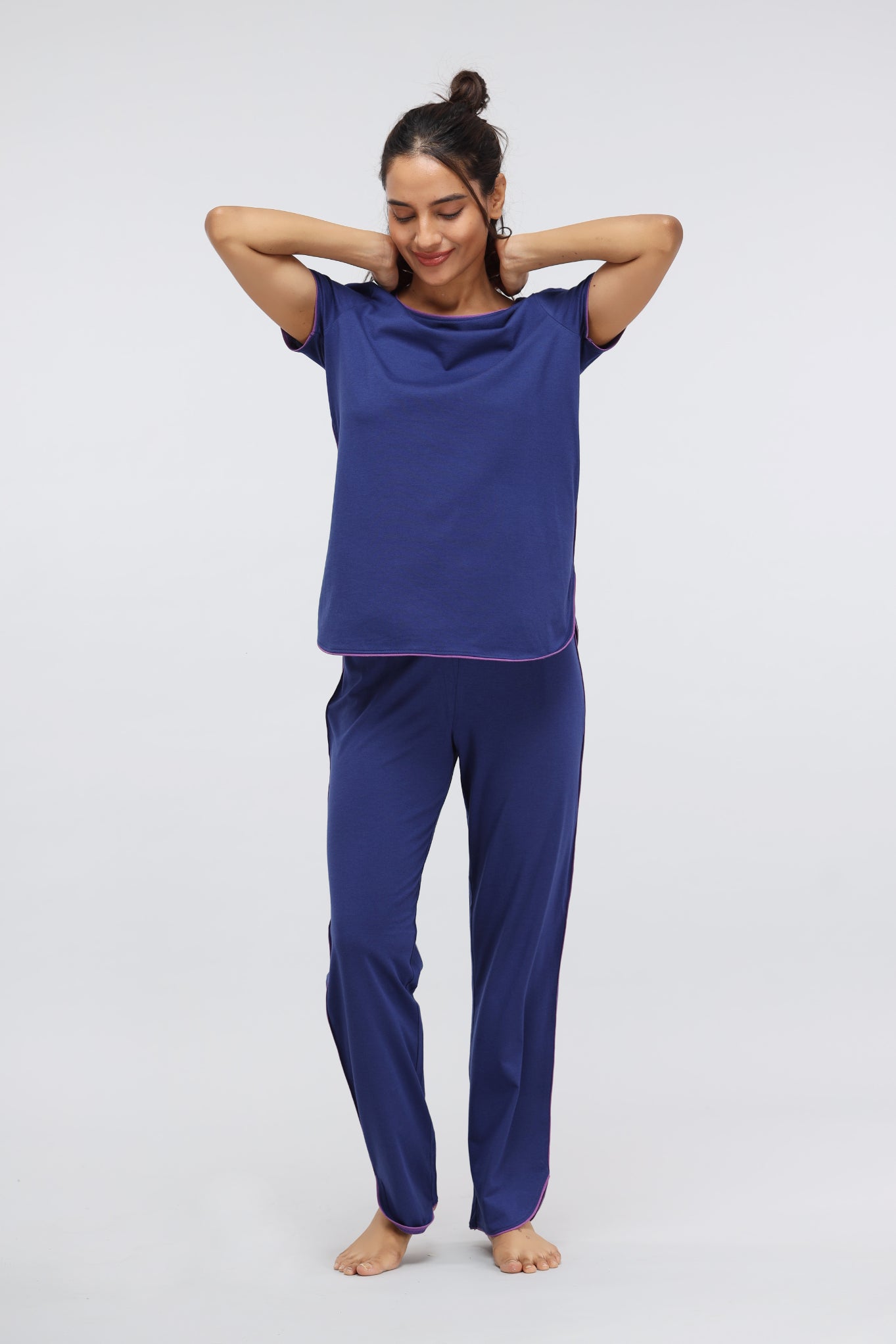 Womens discount piped pyjamas