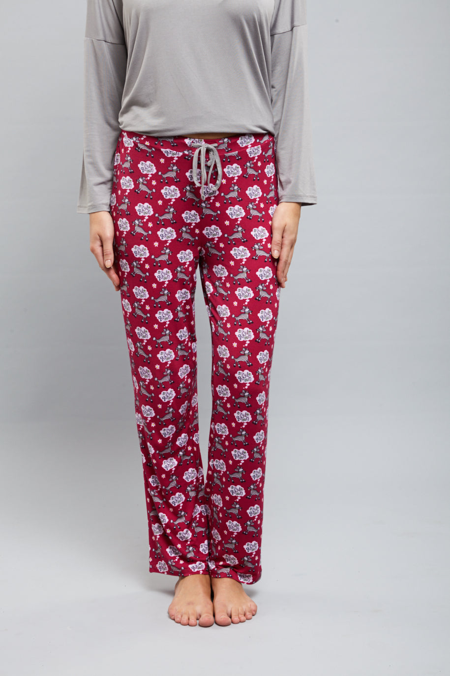 Style Queen Pajamas with floral print and comfortable fit for lounging.