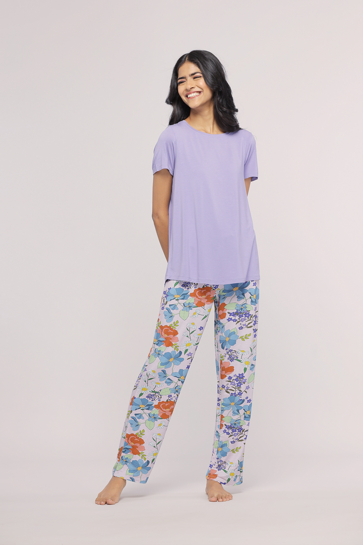 Delicate Fresh Florals Pajama Set - Product Image 1