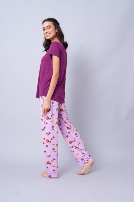 Winter Romance Pajamas featuring floral print and comfortable fit.